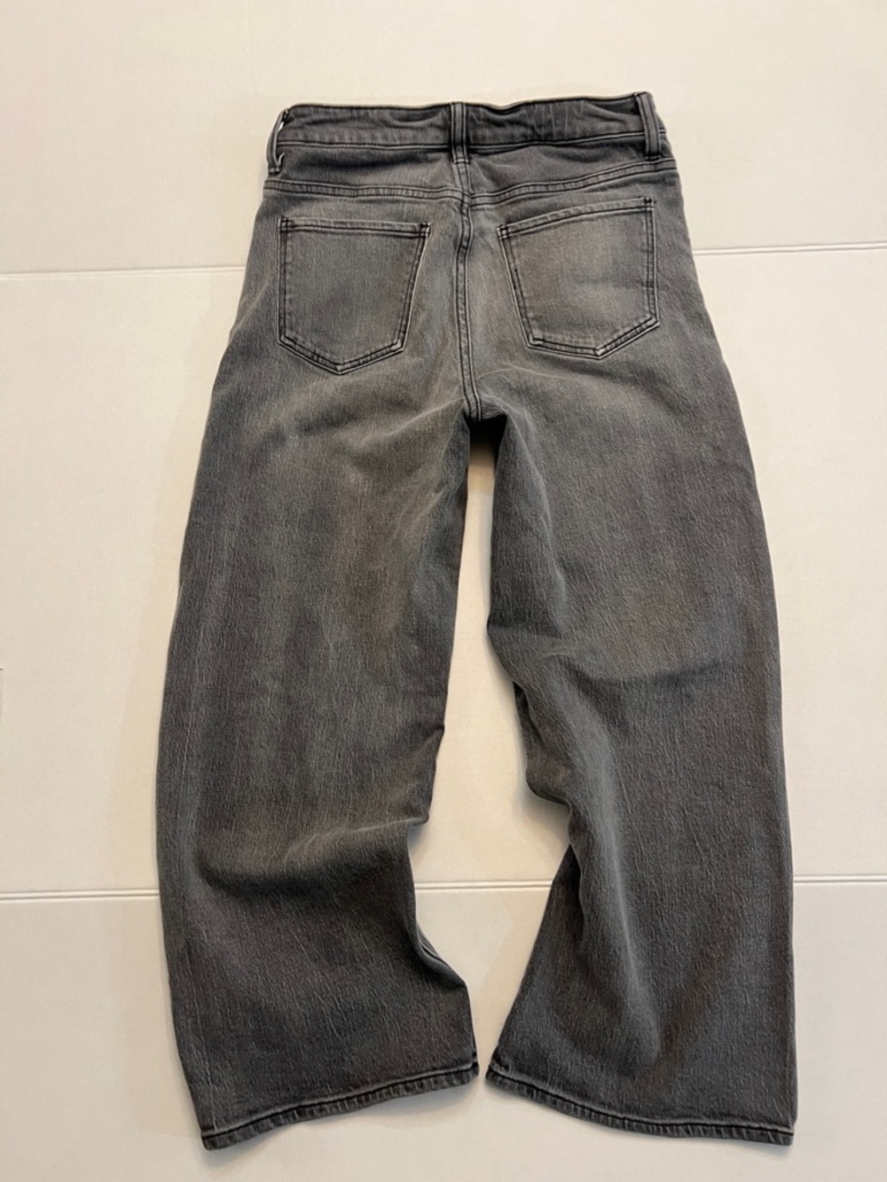 QUINCE ORGANIC COTTON BELLA STRETCH RELAXED STRAIGHT LEG JEANS GRAY SIZE 29 - Picture 4 of 15